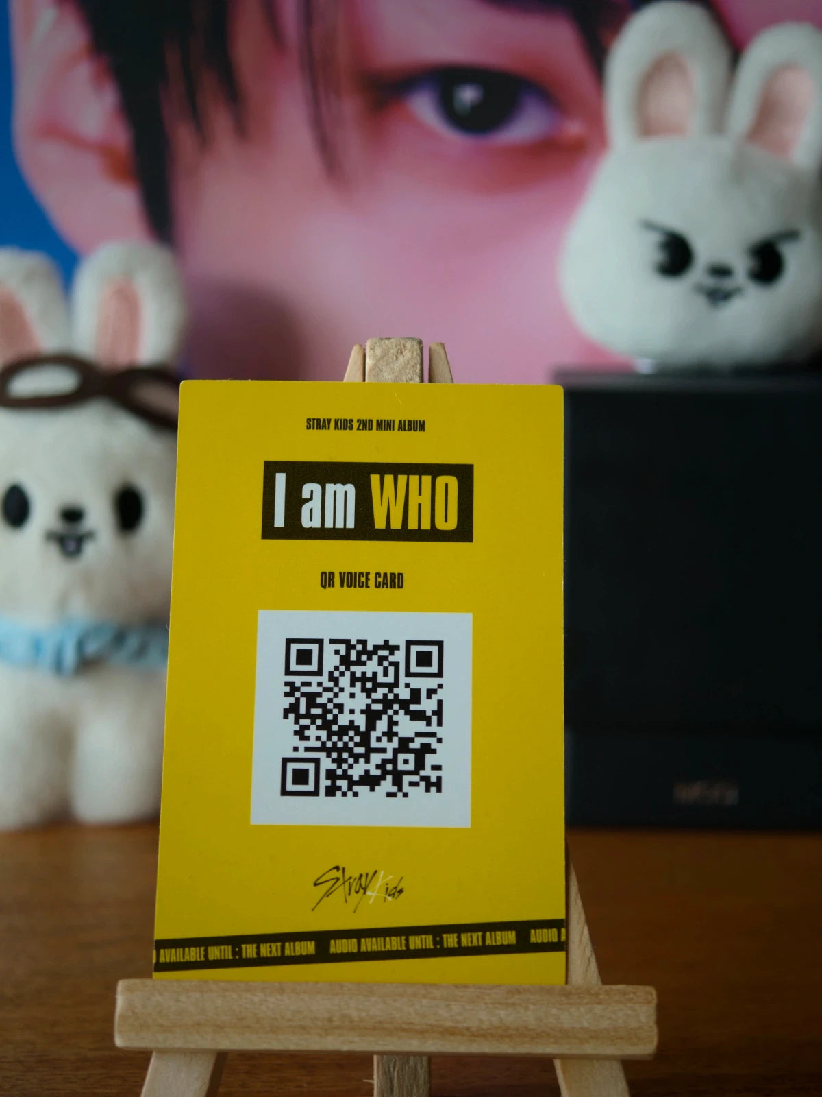 Stray Kids Lee Know I am WHO Photocard (Behind Design) — reverse