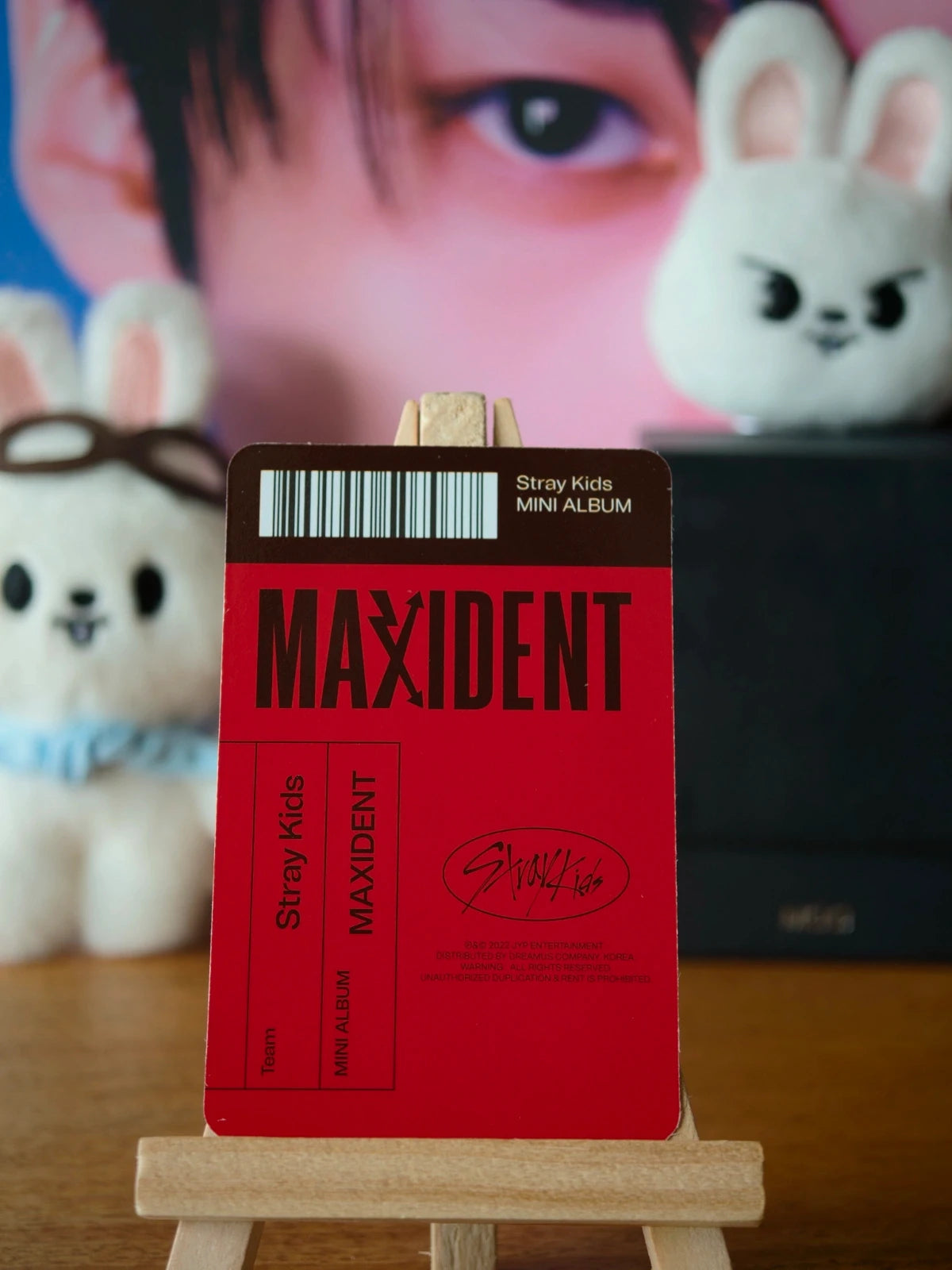 Stray Kids Lee Know MAXIDENT Photocard (CASE POB) — reverse