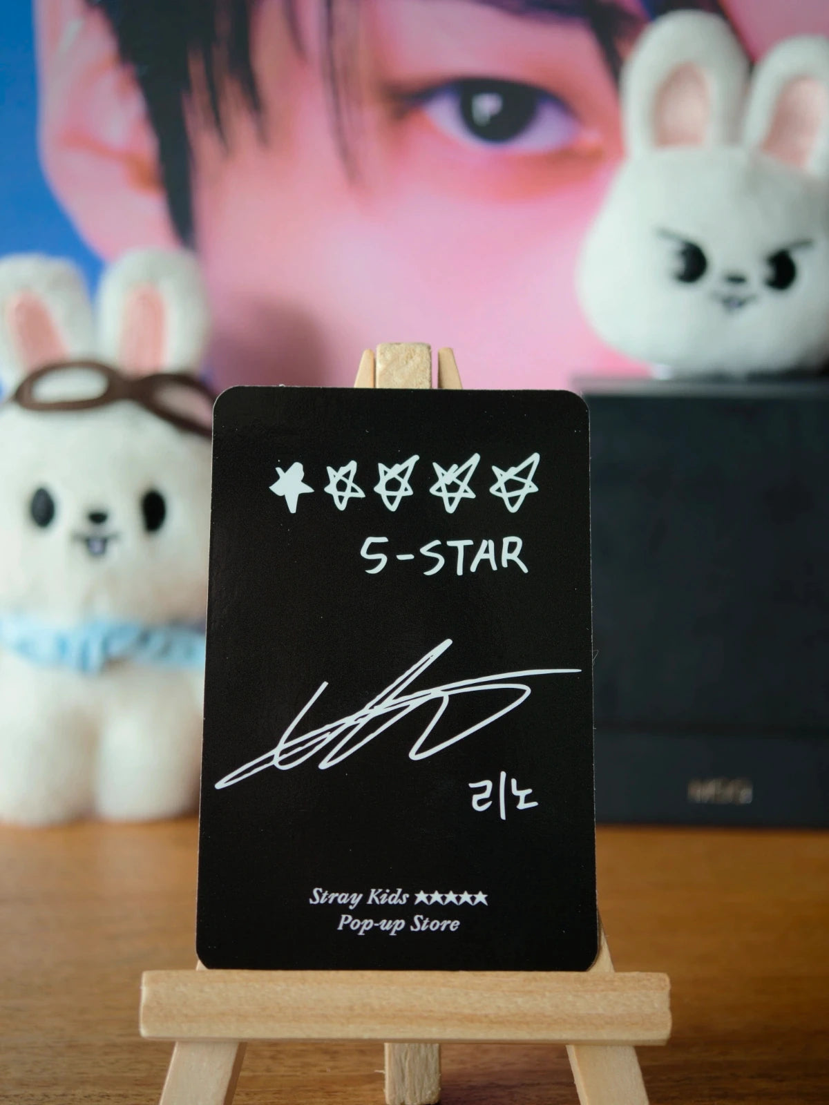Stray Kids Lee Know 5-STAR Photocard (Pop-Up Exhibition) — reverse