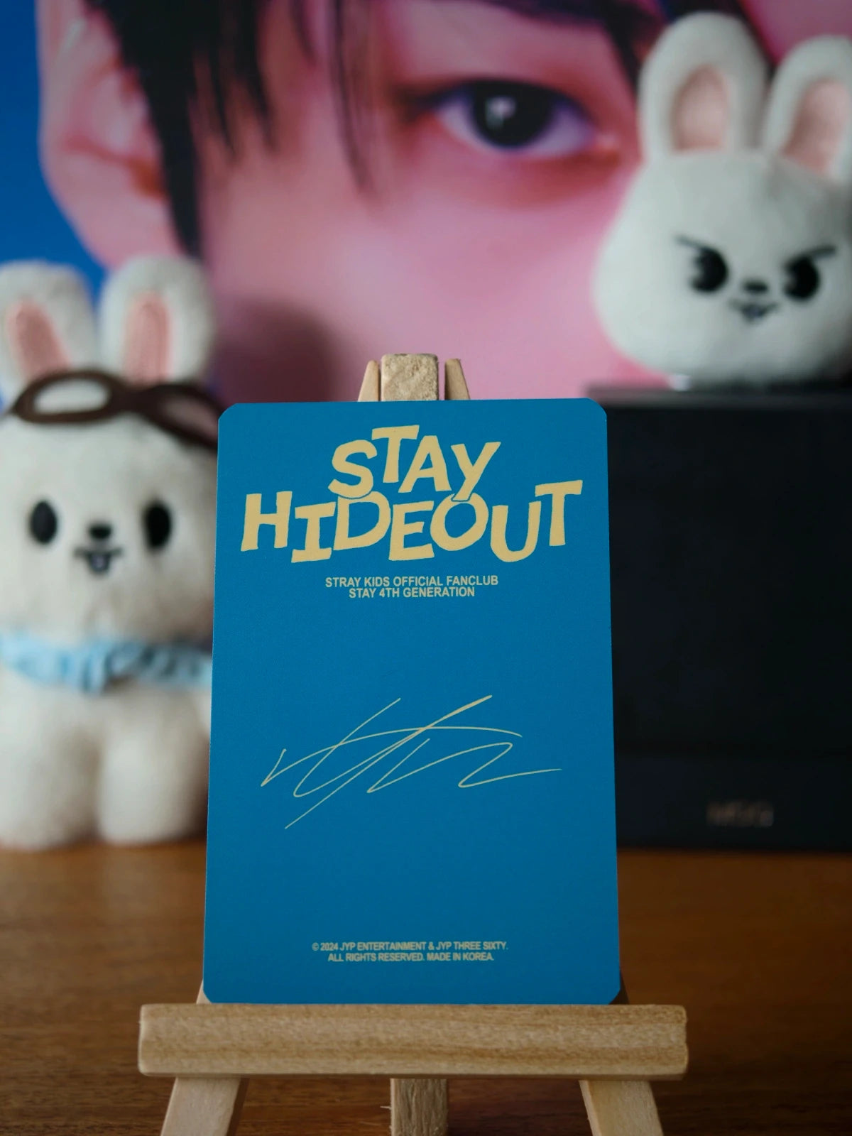 Stray Kids Lee Know STAY HIDEOUT Photocard (Solo Photocard) — reverse design