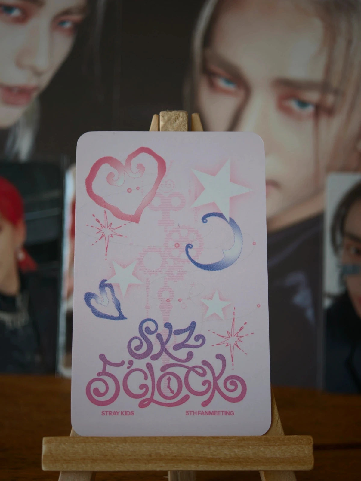 Stray Kids Hyunjin SKZ 5'CLOCK Photocard (Online Merchandise Benefit) — reverse