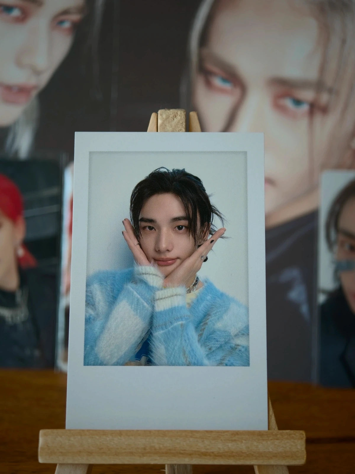 Stray Kids Hyunjin SKZ 5'CLOCK Polaroid-style Photocard (Tincase Polaroid) — front