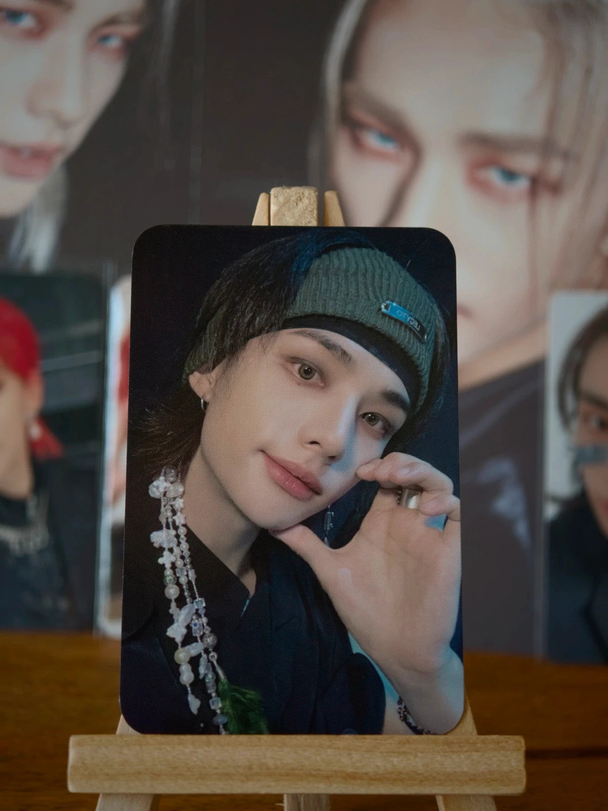 Stray Kids Hyunjin ROCK-STAR Photocard (Blue Dream Media POB) — front