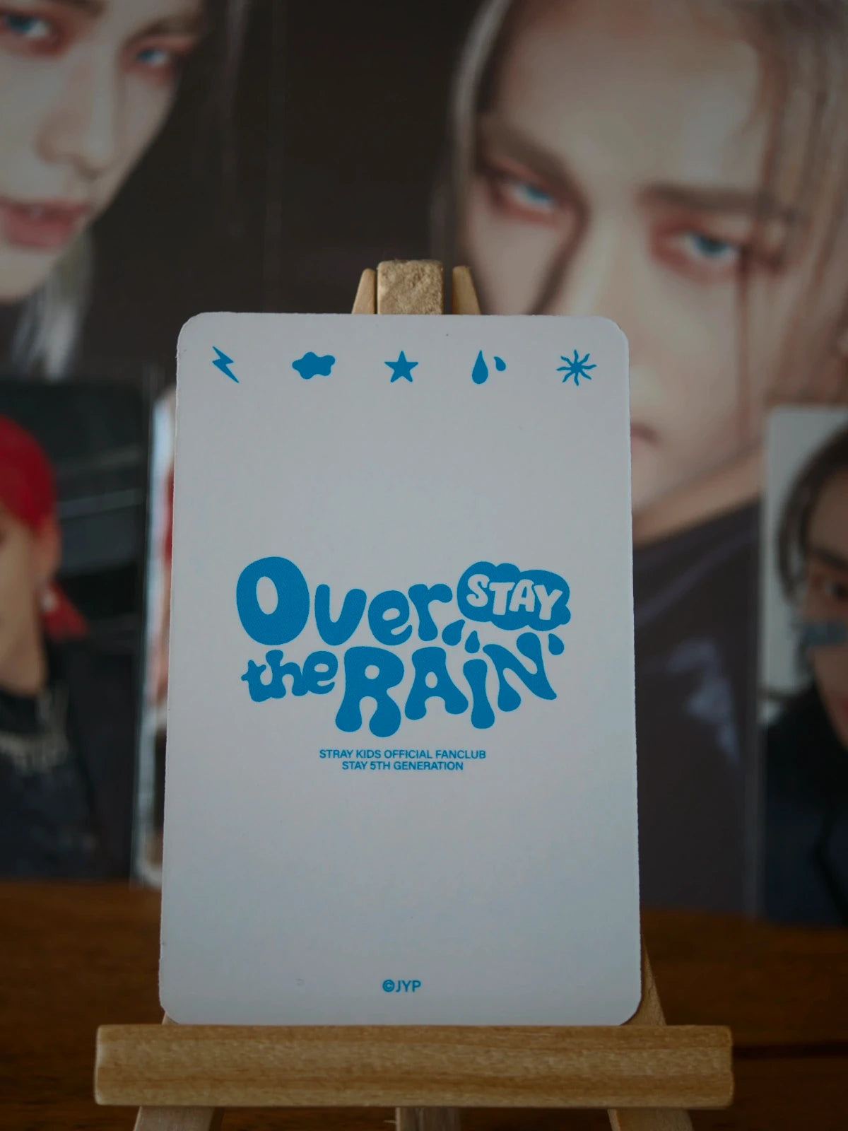 Stray Kids Hyunjin Over the Rain Photocard (Pinwheel) — reverse design