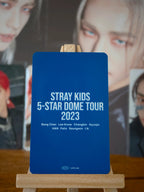 Stray Kids Hyunjin 5-STAR Dome Tour 2023 Photocard (Venue Benefit, Fukuoka, 17 August 2023) — reverse