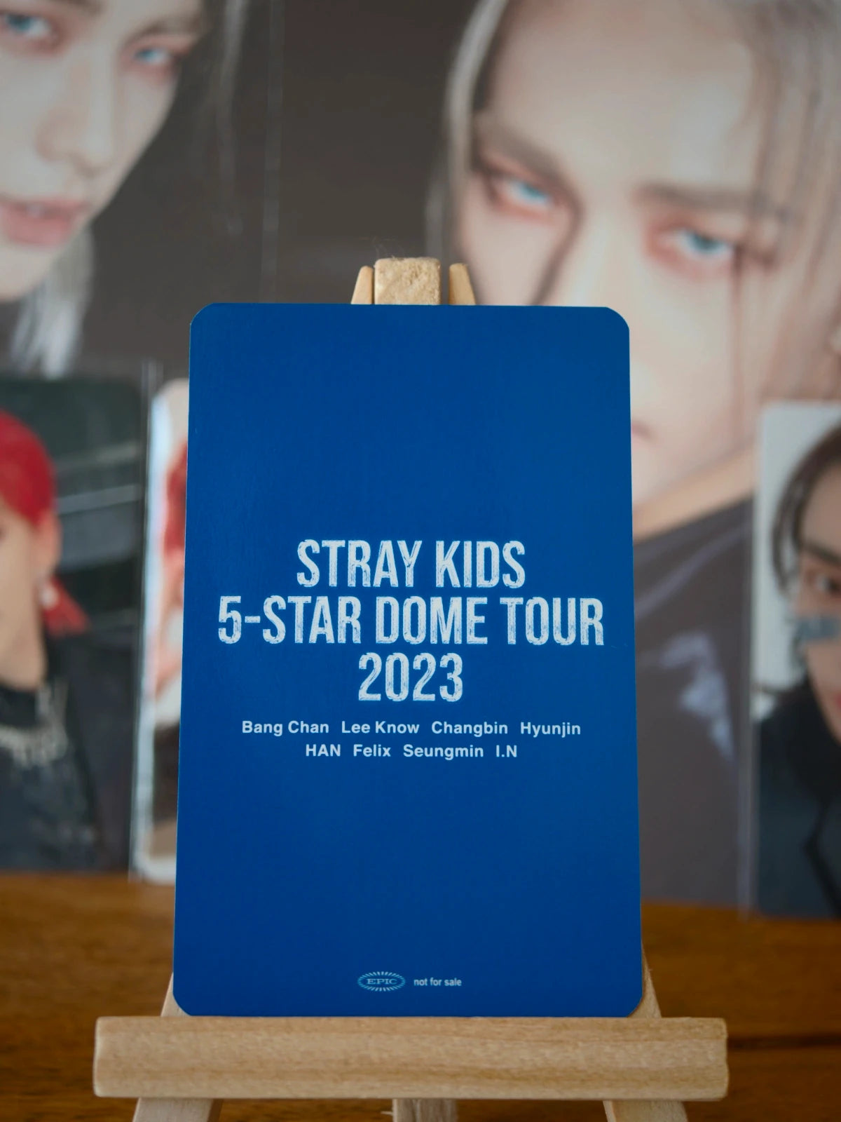 Stray Kids Hyunjin 5-STAR Dome Tour 2023 Photocard (Venue Benefit, Fukuoka, 17 August 2023) — reverse
