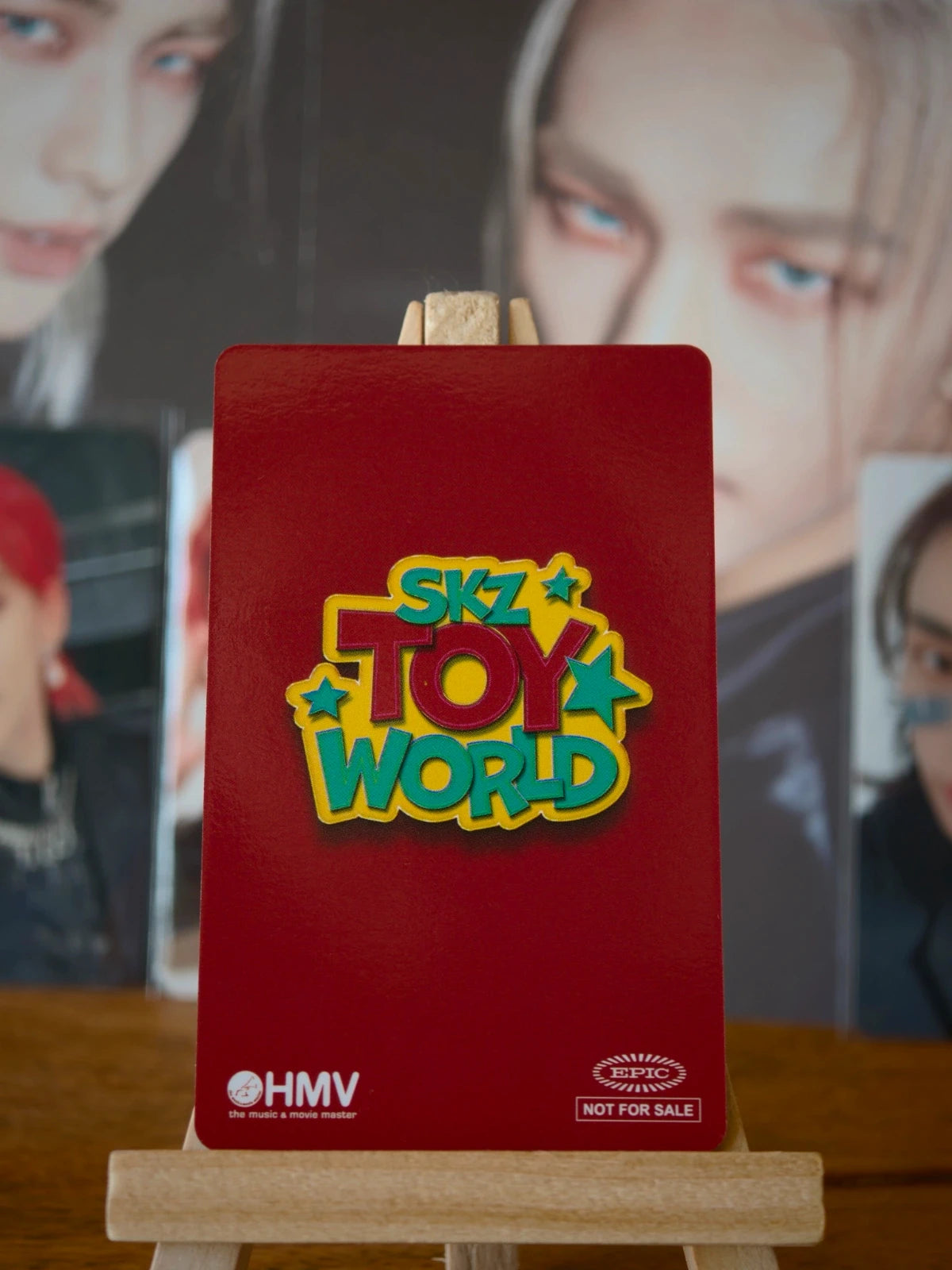 Stray Kids Hyunjin SKZ TOY WORLD Photocard (Blu-ray HMV POB) — reverse