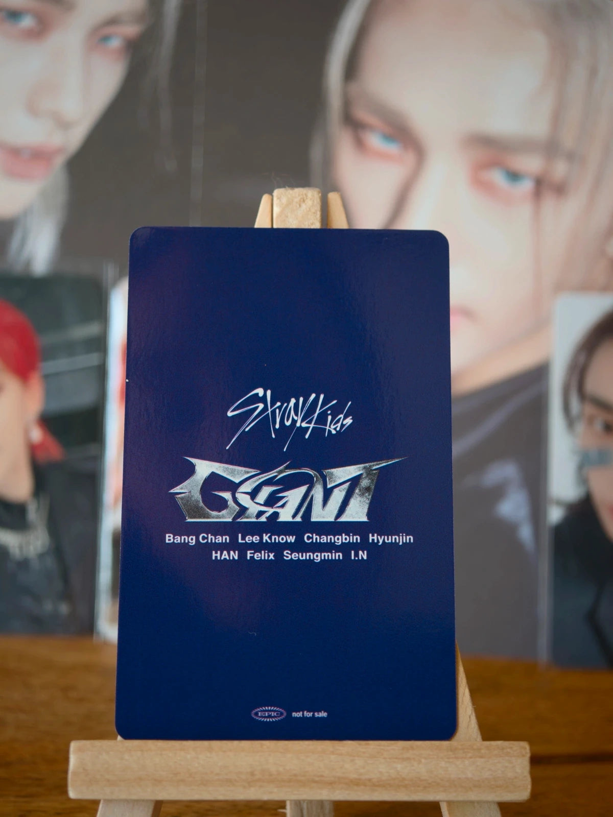 Stray Kids Hyunjin GIANT Photocard (dominATE JAPAN Tokyo B) — reverse