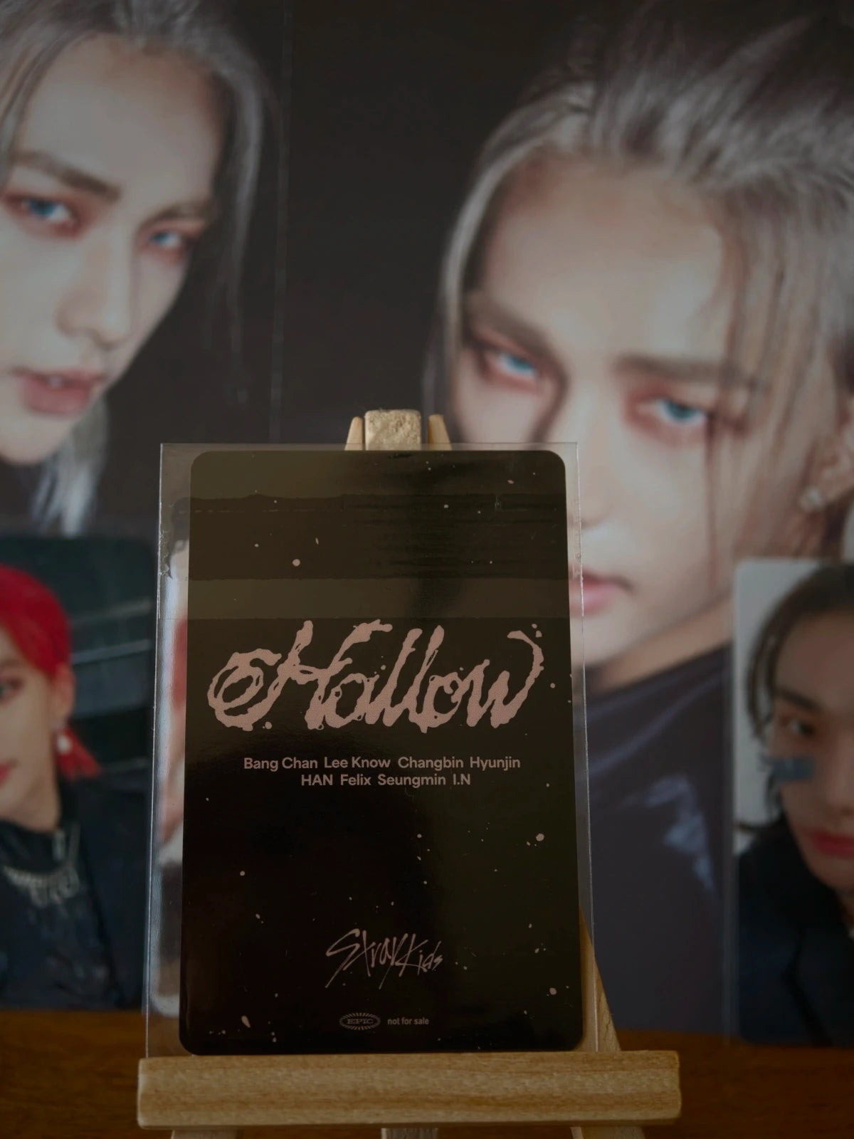 Stray Kids Hyunjin & Han Hollow Unit Photocard (Fanclub POB) — reverse