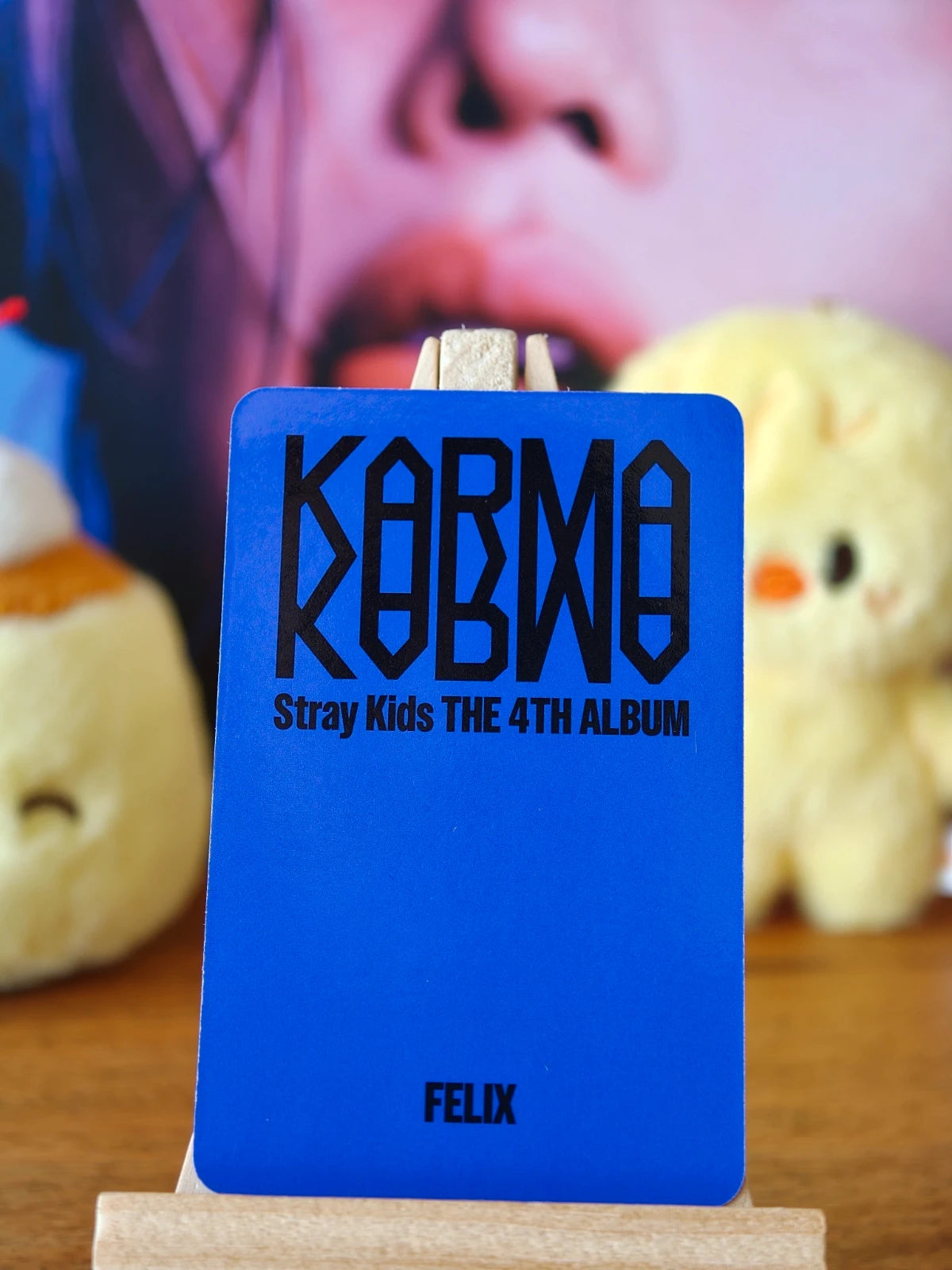 Stray Kids Felix KARMA Photocard (SKZOO POB) — reverse