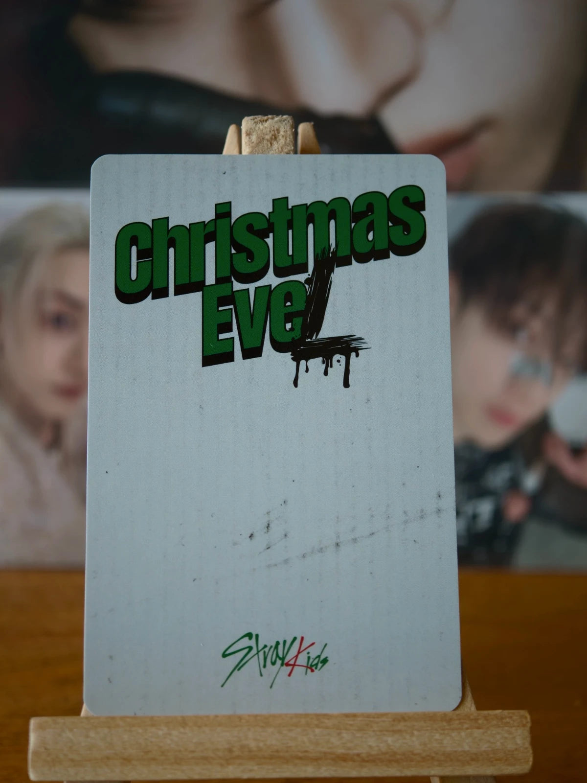 Stray Kids Bang Chan Christmas EveL Photocard (Album POB) — reverse