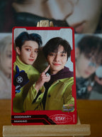 Stray Kids Bang Chan & I.N ODDINARY Unit Photocard (Red Back, Album POB) — front