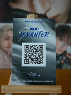 Stray Kids Bang Chan Clé: LEVANTER Photocard — QR-code reverse