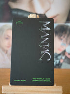 Stray Kids Bang Chan MANIAC in Seoul Photocard (DVD Inclusion) — reverse