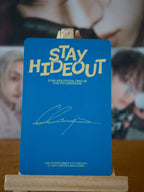 Stray Kids Bang Chan STAY HIDEOUT Photocard (Solo Photocard) — reverse design