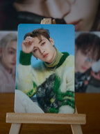 Stray Kids Bang Chan DICON D’FESTA Mini Edition Photocard (Hand-to-forehead Portrait) — front view