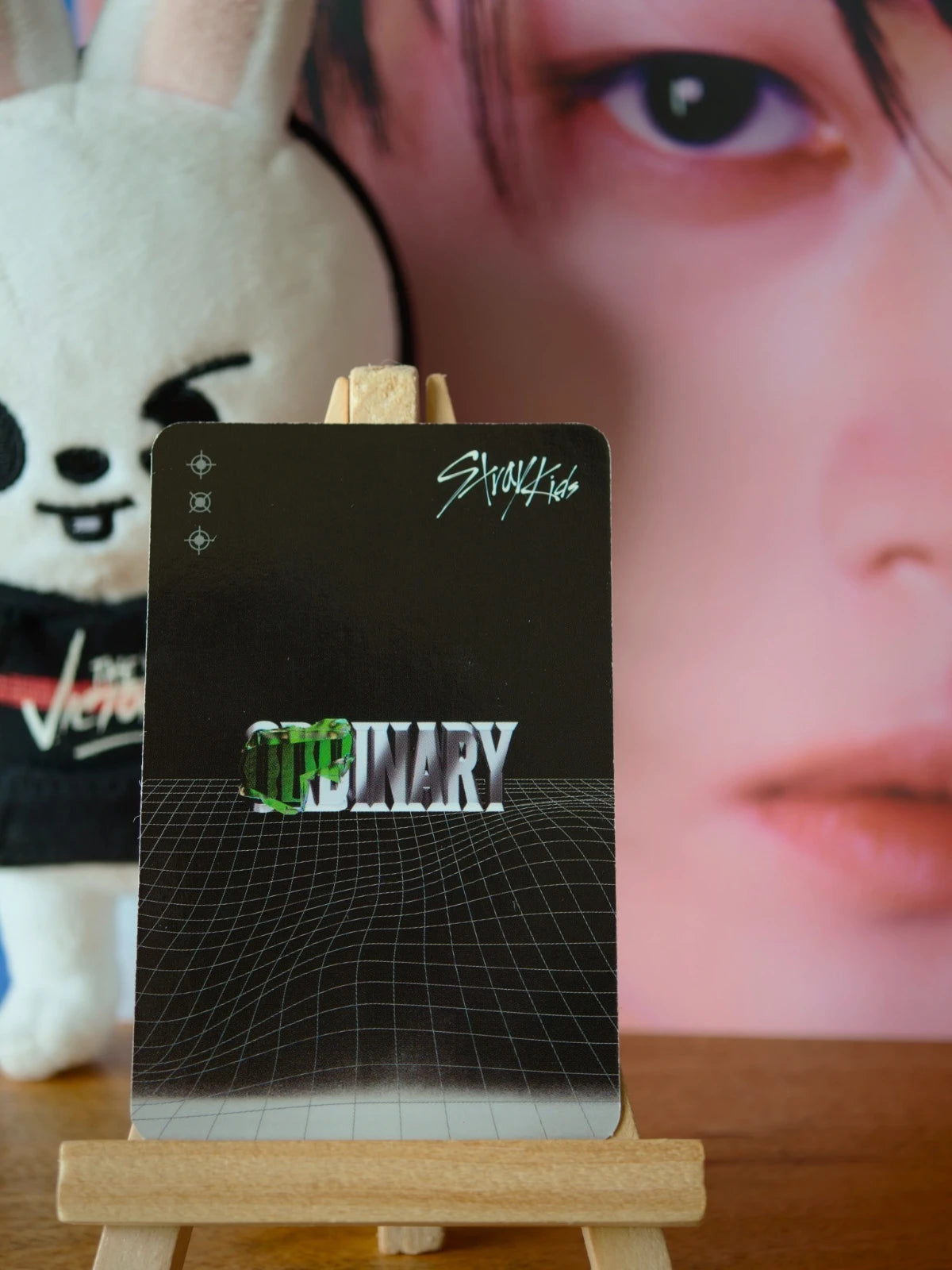 Stray Kids Lee Know ODDINARY Photocard (Frankenstein Design) — reverse