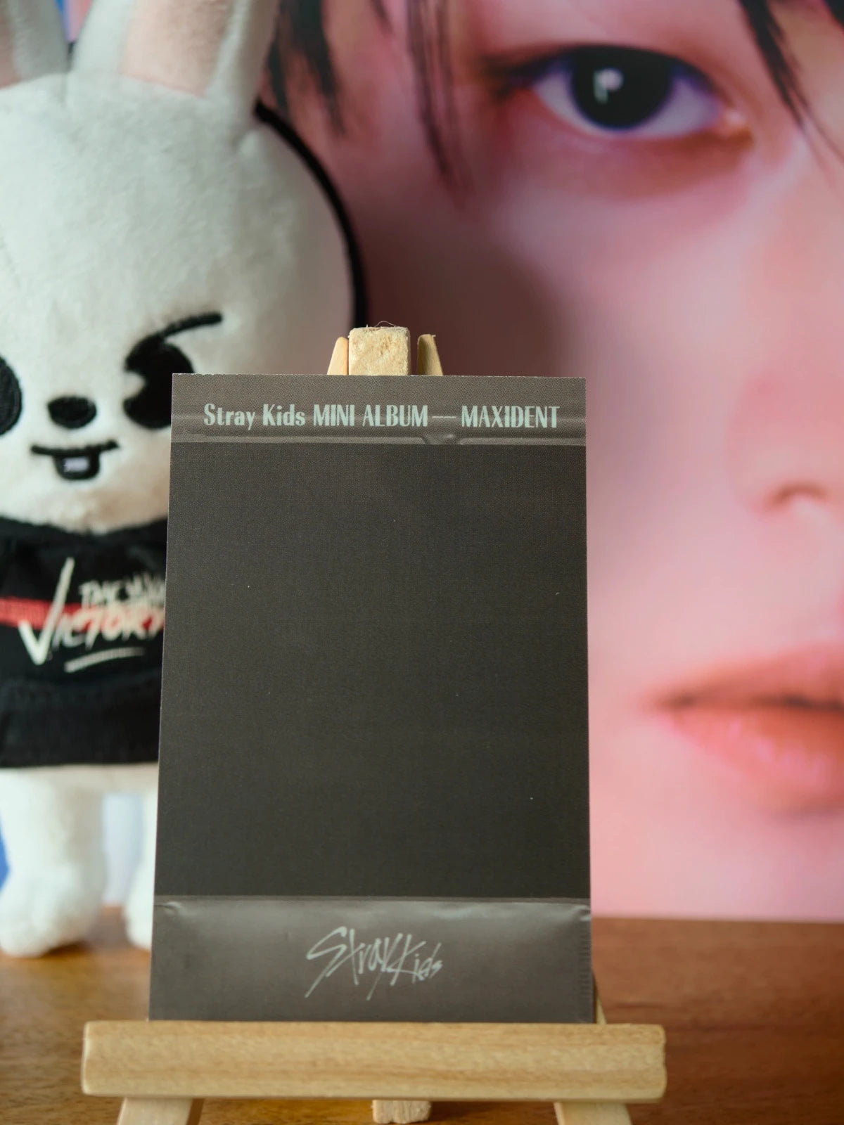 Stray Kids Lee Know MAXIDENT Photocard (Album Polaroid-style) — reverse