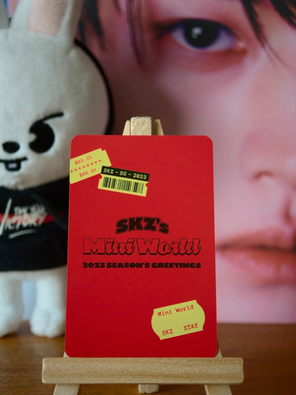 Stray Kids Lee Know SKZ’s Mini World Photocard (Selfie Photocard) — reverse design