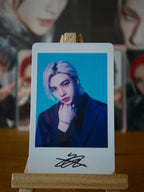 Stray Kids Hyunjin MANIAC Polaroid-style Photocard (Printed-signature Portrait) — front view