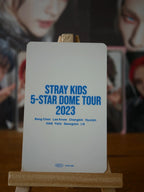 Stray Kids Hyunjin 5-STAR Dome Tour 2023 Photocard (Venue Benefit, Fukuoka, 16 August 2023) — reverse