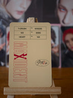Stray Kids Hyunjin MAXIDENT Photocard (CASE Ver.) — reverse