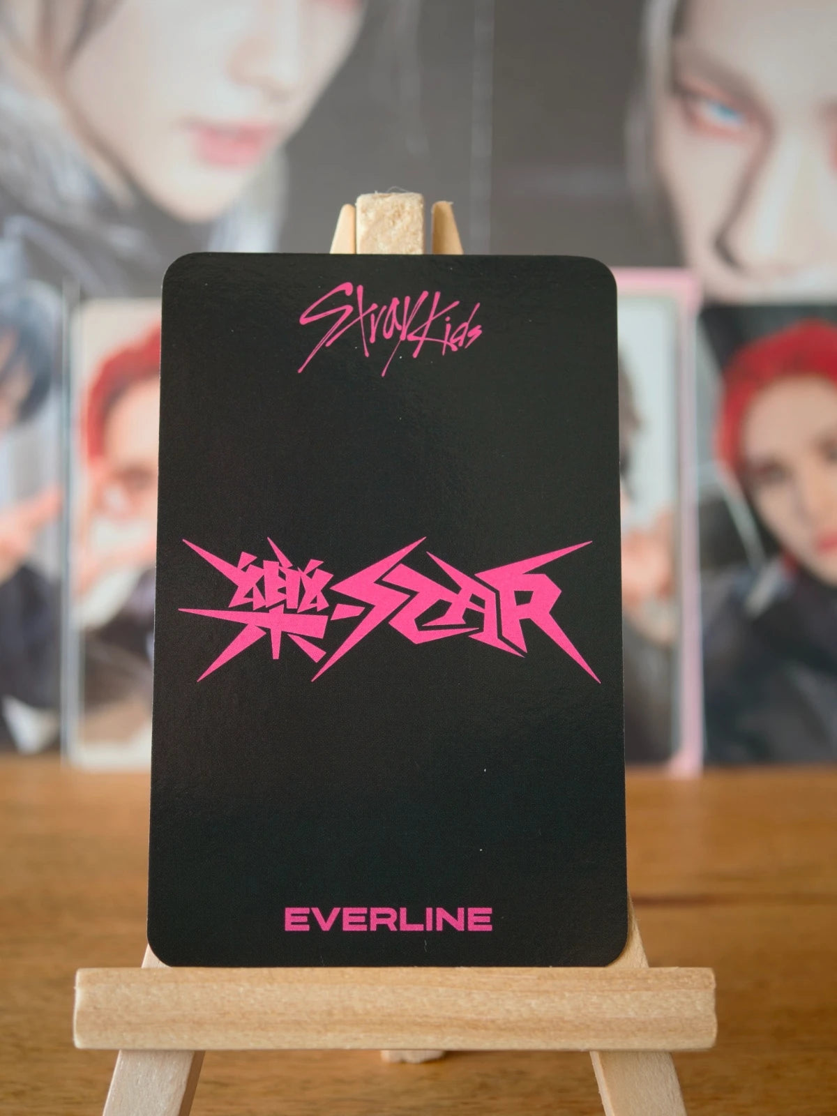 Stray Kids Hyunjin ROCK-STAR Photocard (Everline POB) — reverse