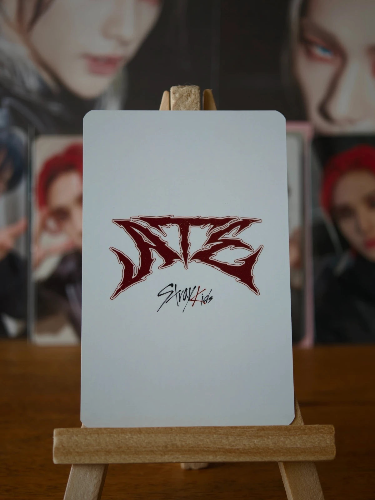 Stray Kids Hyunjin ATE Photocard (Blue Dream Media POB) — reverse