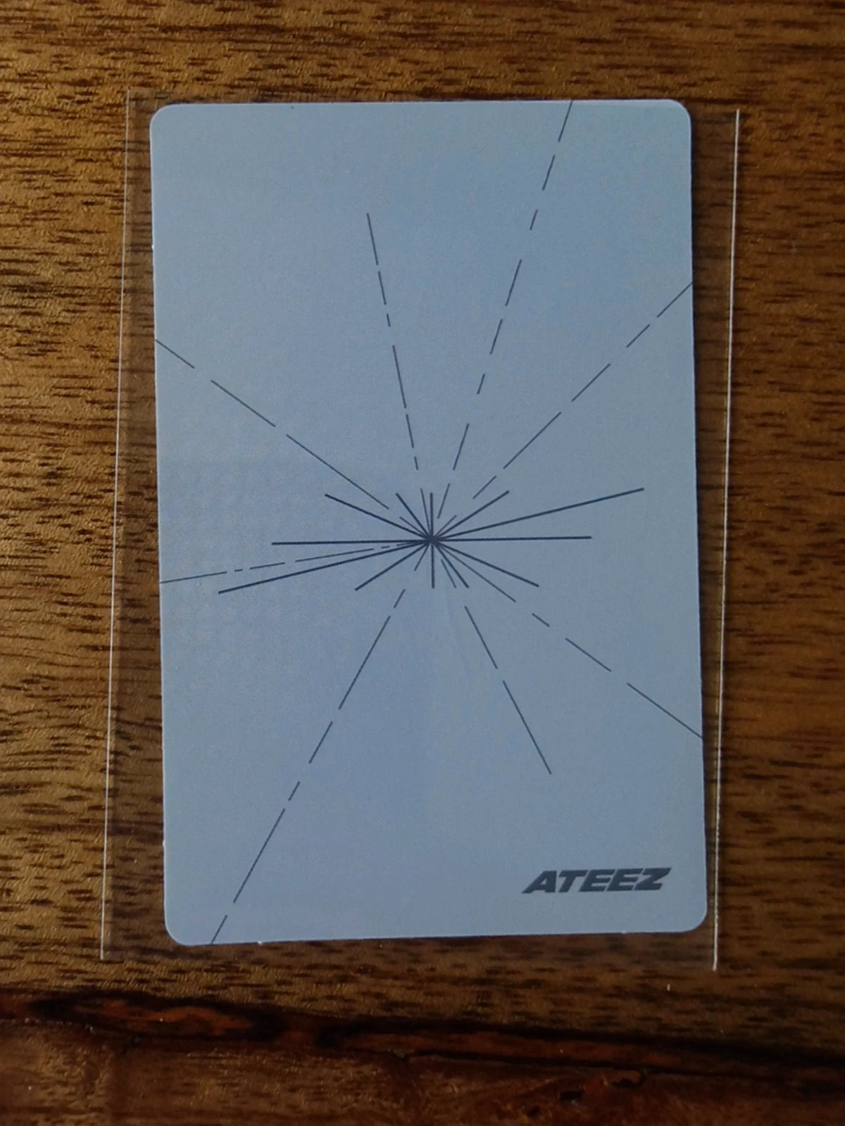 ATEEZ Wooyoung Photocard, additional view of photocard