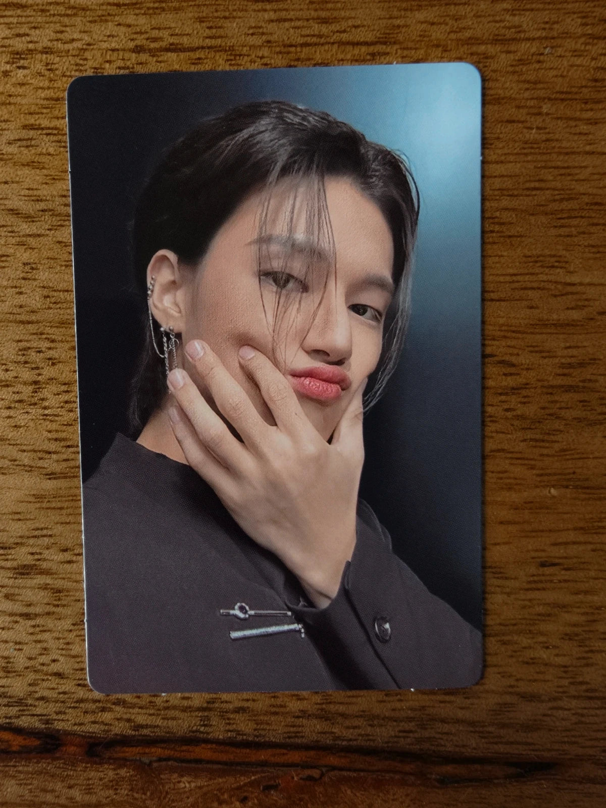 ATEEZ Wooyoung THE WORLD EP.FIN : WILL Photocard, front of photocard