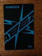 ATEEZ Wooyoung THE WORLD EP.FIN : WILL Photocard, additional view of photocard