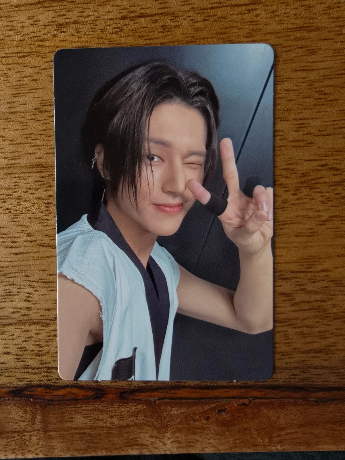 ATEEZ Wooyoung THE WORLD EP.FIN : WILL Photocard, front of photocard