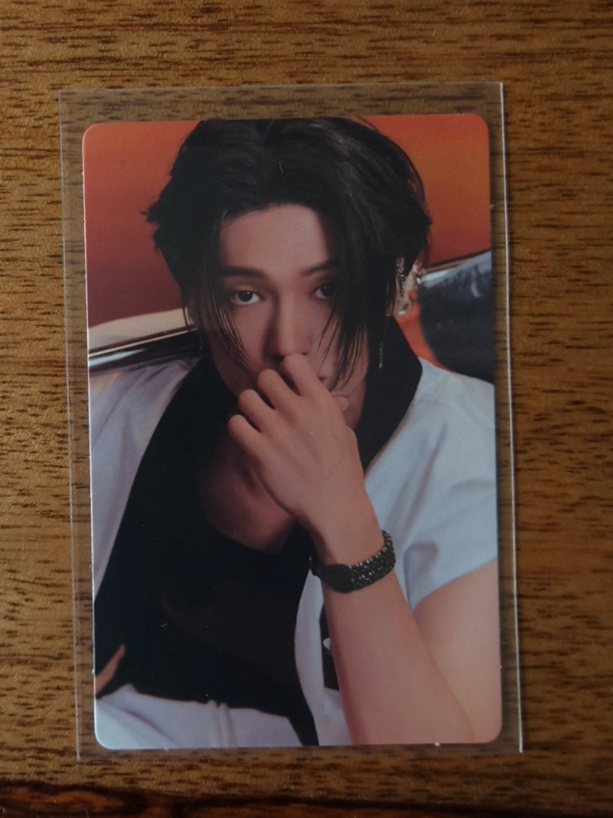 ATEEZ Wooyoung THE WORLD EP.FIN : WILL Photocard, front of photocard