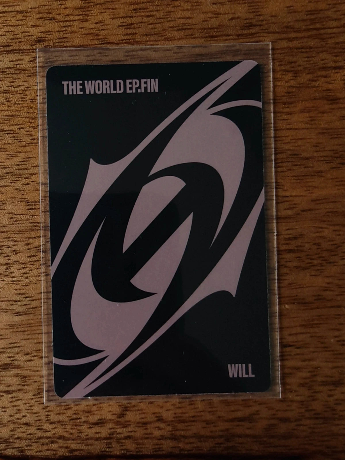 ATEEZ Wooyoung THE WORLD EP.FIN : WILL Photocard, additional view of photocard