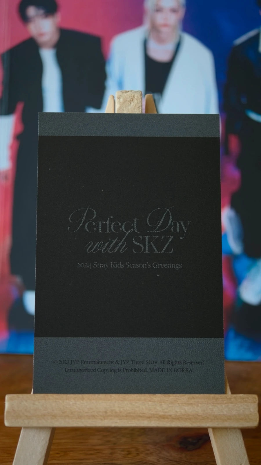 Stray Kids Felix Perfect Day with SKZ Photocard (Polaroid Photocard) — reverse design