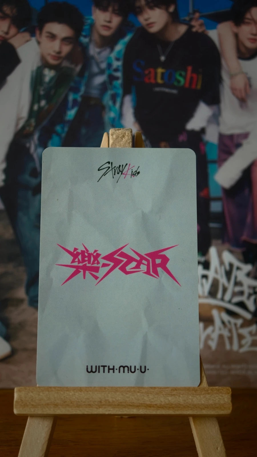 Stray Kids I.N ROCK-STAR Photocard (Withmuu POB) — reverse