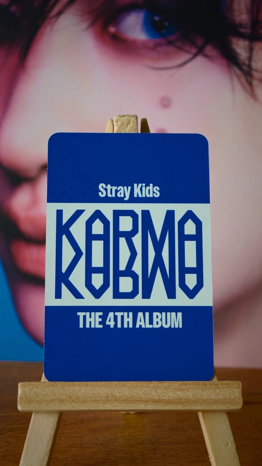 Stray Kids Bang Chan KARMA Photocard (Accordion Ver.) — reverse