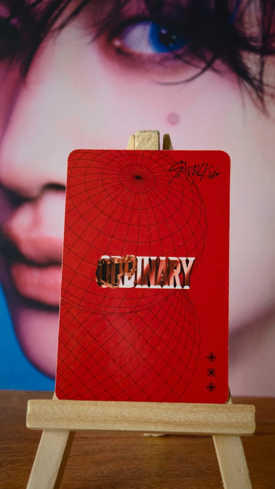 Stray Kids Bang Chan ODDINARY Photocard (Mask Off Design) — reverse