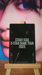 Stray Kids Bang Chan 5-STAR Dome Tour 2023 Photocard (Limited Blu-ray) — reverse