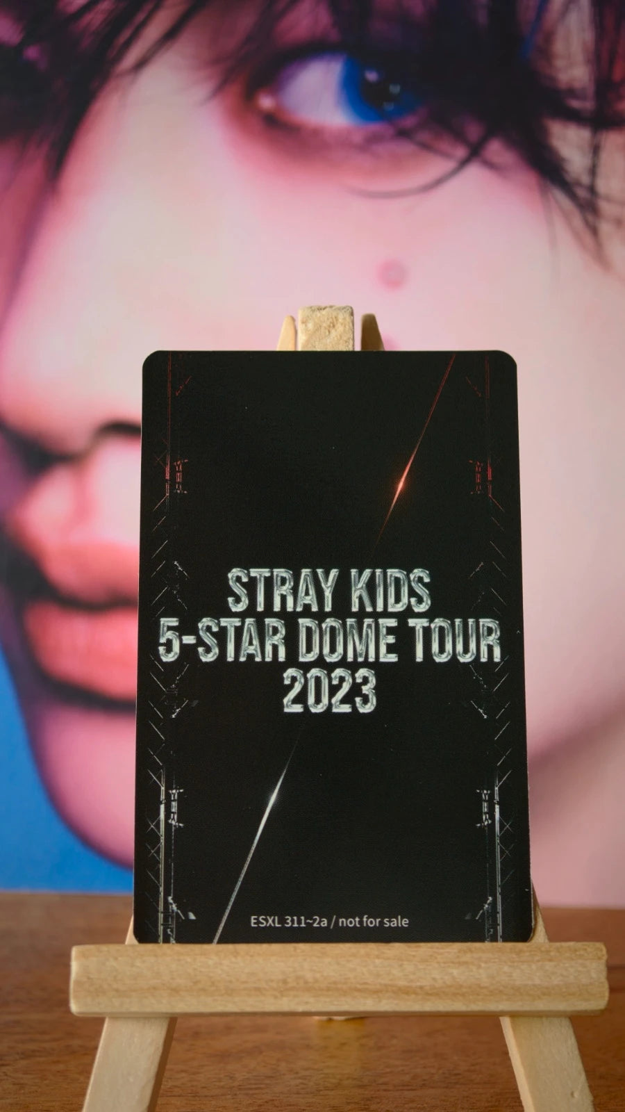 Stray Kids Bang Chan 5-STAR Dome Tour 2023 Photocard (Limited Blu-ray) — reverse