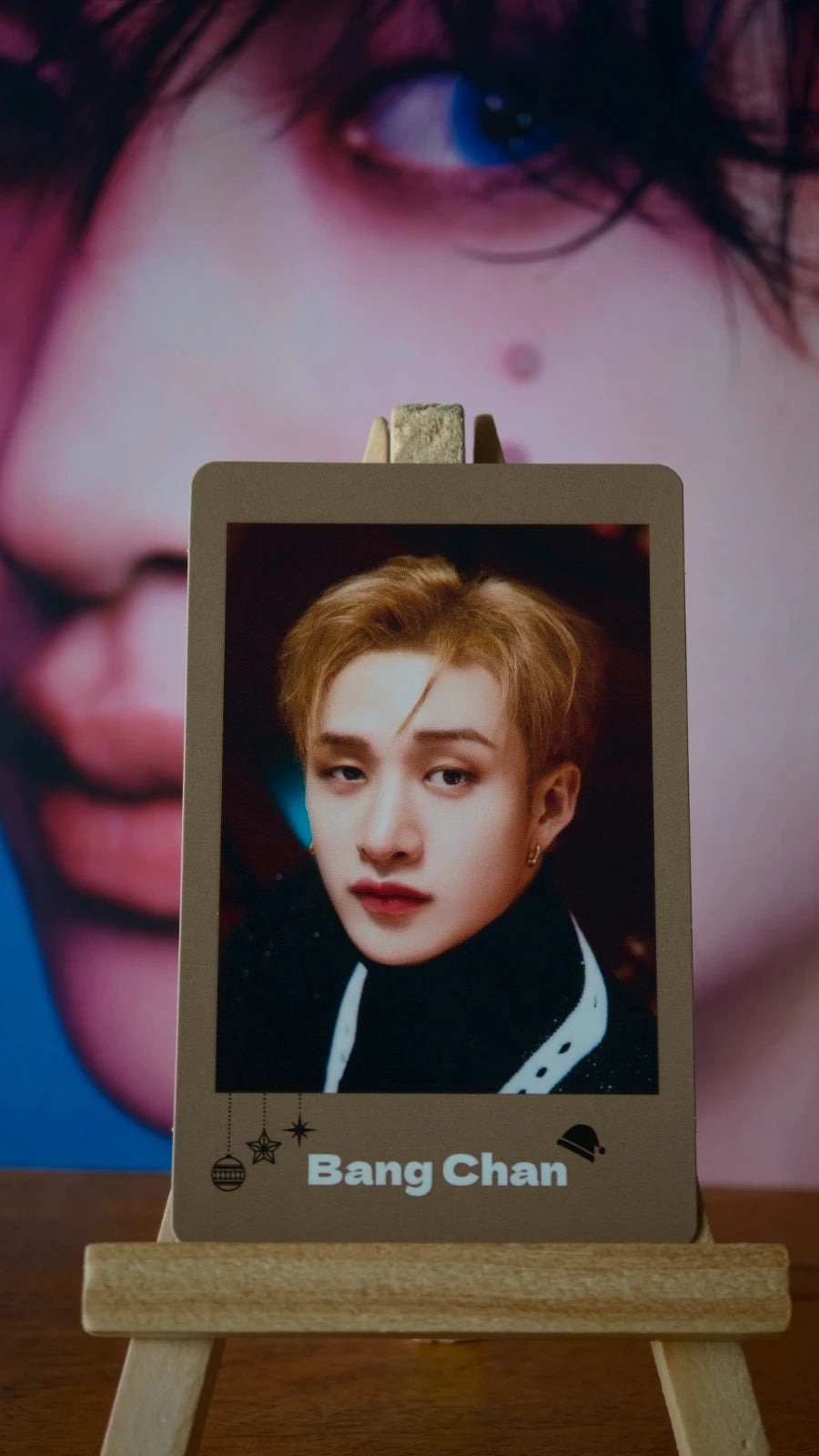 Stray Kids Bang Chan Xmas POPUP STORE 2023 Photocard (Photocard Set B) — printed photo design