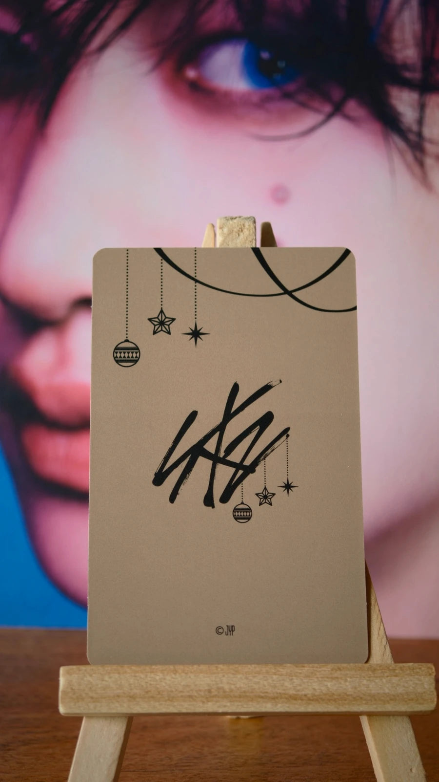 Stray Kids Bang Chan Xmas POPUP STORE 2023 Photocard (Photocard Set B) — reverse design