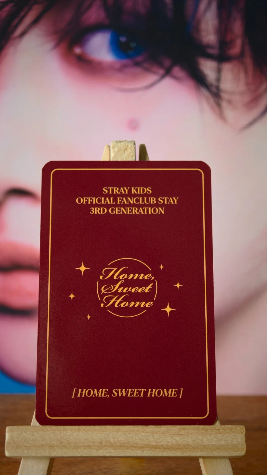 Stray Kids Bang Chan HOME, SWEET HOME Photocard (Kit Photocard) — reverse design