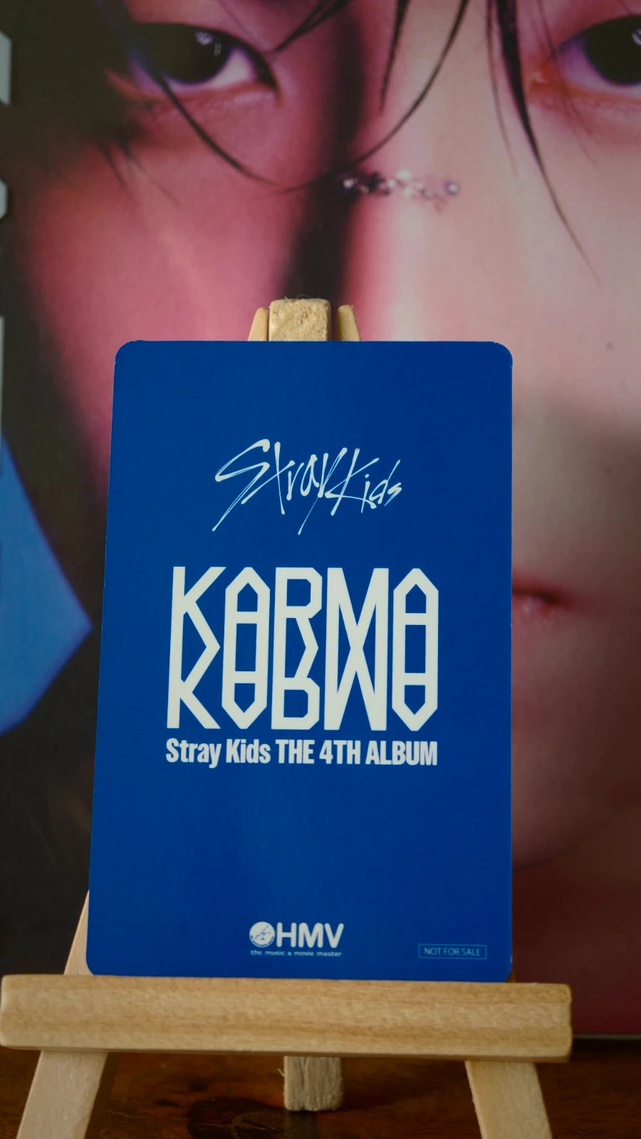 Stray Kids Han KARMA Photocard (HMV B POB) — reverse