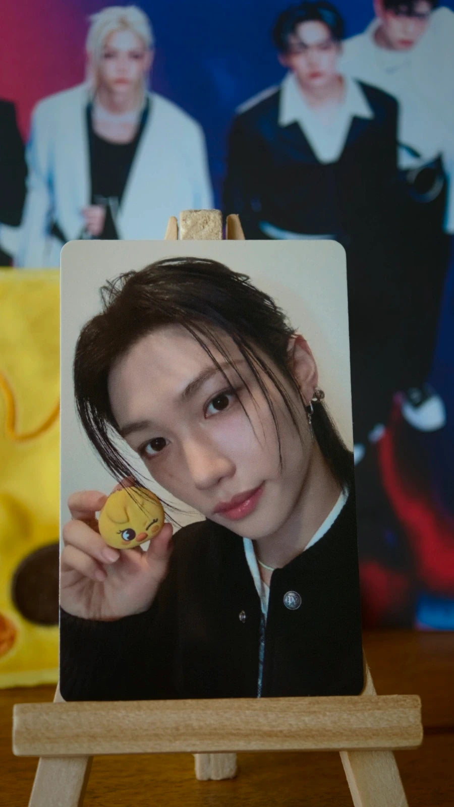 Stray Kids Felix SKZOO x TAMAGOTCHI Photocard — front view