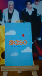 Stray Kids Felix SKZOO x TAMAGOTCHI Photocard — SKZOO TAMAGOTCHI cloud-design reverse