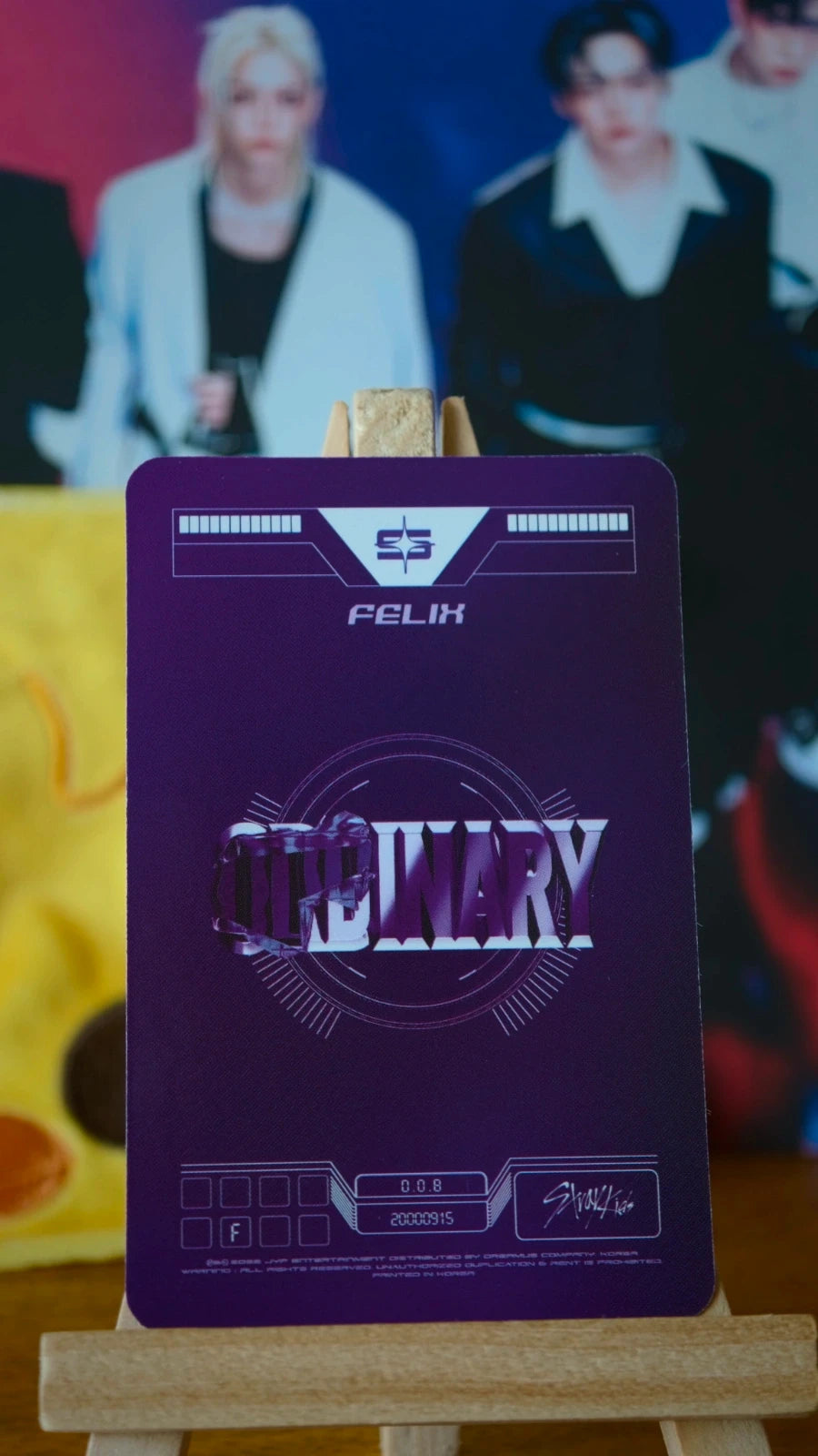 Stray Kids Felix ODDINARY Photocard (Jewel Case Ver.) — reverse