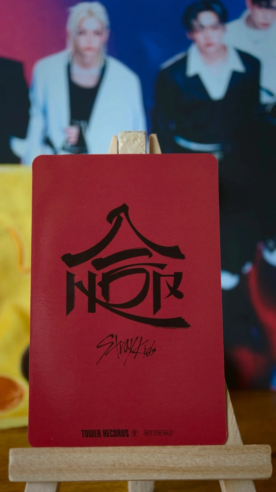 Stray Kids Felix HOP Photocard (Tower Records Lucky Draw) — reverse