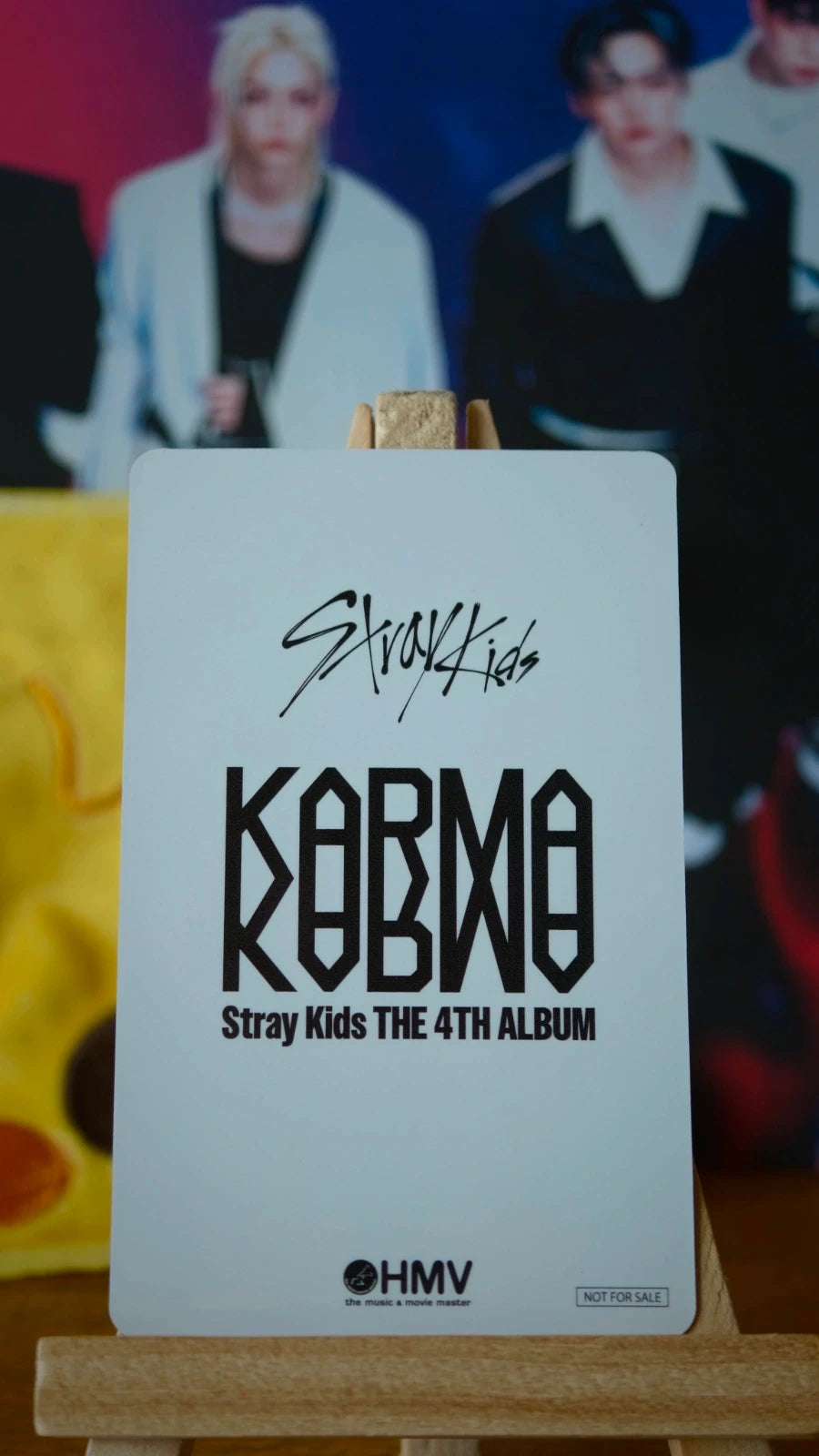 Stray Kids Felix KARMA Photocard (HMV Lucky Draw B) — reverse
