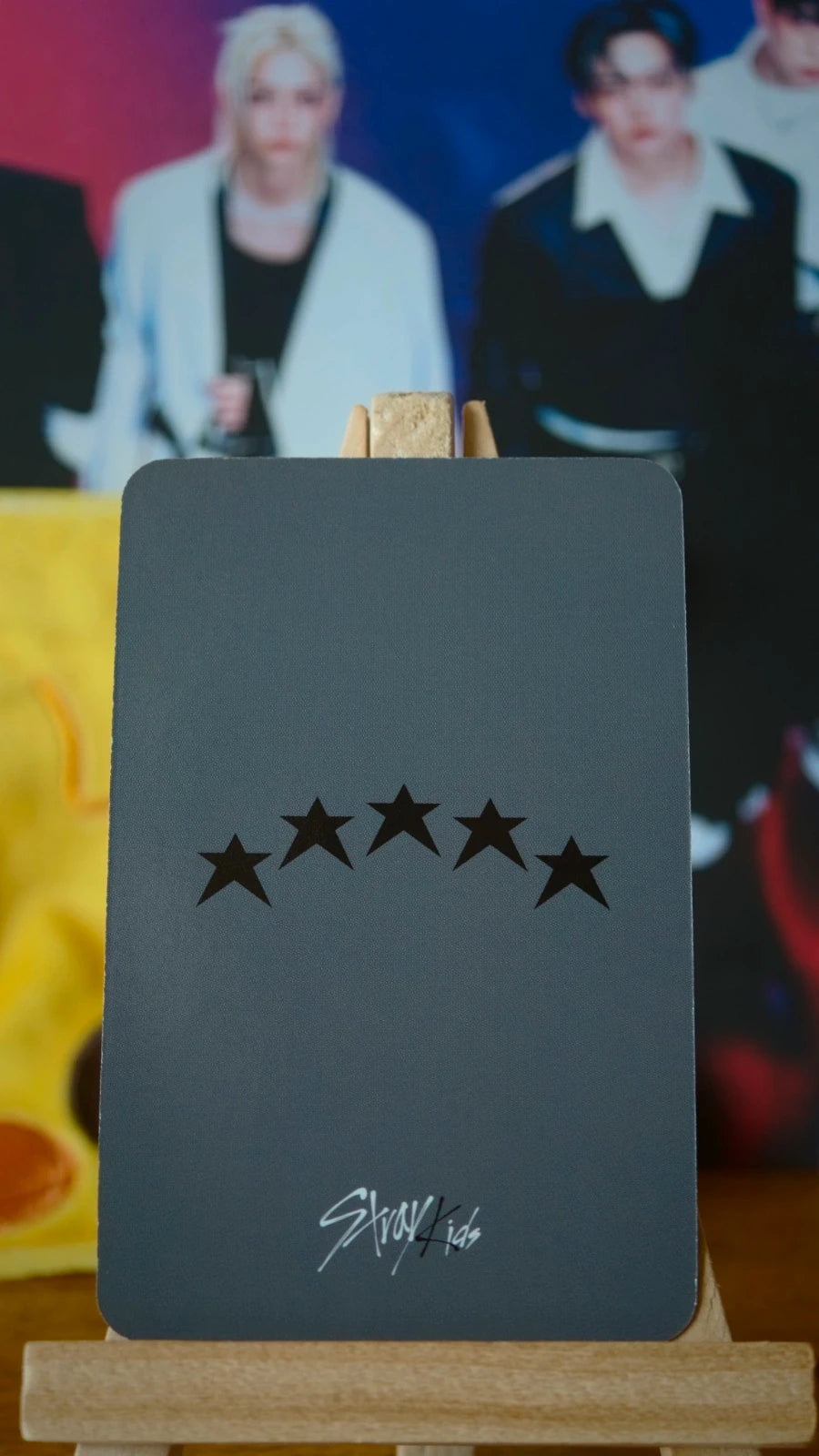 Stray Kids Felix 5-STAR Photocard (Music Korea POB) — reverse